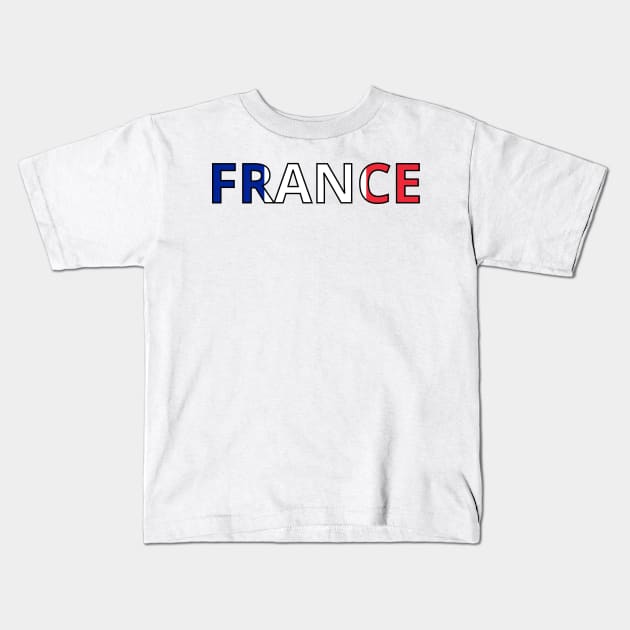 Drapeau France Kids T-Shirt by Pixelforma